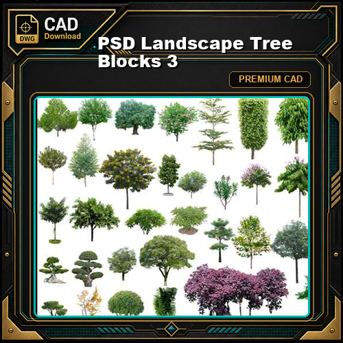 PSD Landscape Tree Blocks 3
