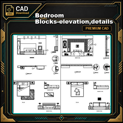 Bedroom Blocks-elevation,details