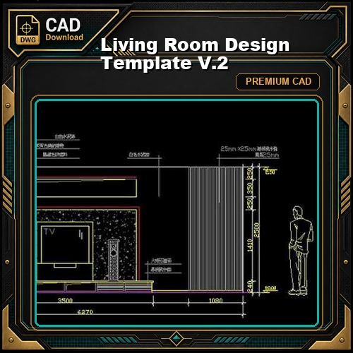 ★【Living Room Design Template  V.2】★