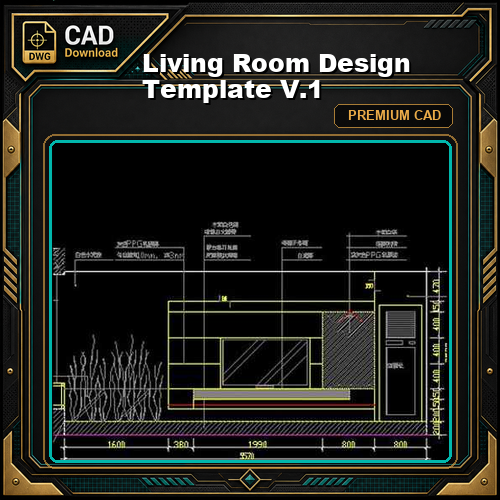 ★【Living Room Design Template  V.1】★