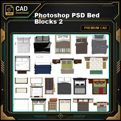 Photoshop PSD Bed Blocks 2