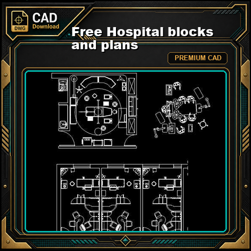 Free Hospital blocks and plans