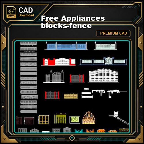 Free Appliances blocks-fence